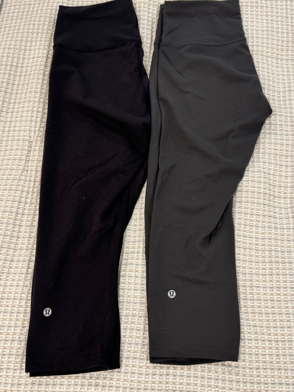 lululemon athletica Black and Charcoal Active Leggings